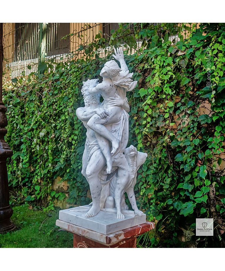 imagem do produto O Rapto de Proserpina em Mármore Carrara 108cm - EMP625 Arte Clássica e Sofisticação