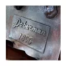 imagem do produto Par de Escultura Cachorro Dobermann 134cm VRF225B Imponência e Elegância