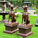 imagem do produto Par de Escultura Cachorro Dobermann 134cm VRF225B Imponência e Elegância