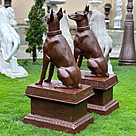 imagem do produto Par de Escultura Cachorro Dobermann 134cm VRF225B Imponência e Elegância