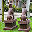 imagem do produto Par de Escultura Cachorro Dobermann 134cm VRF225B Imponência e Elegância