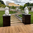 imagem do produto Par de Escultura de Leão Sentado 100cm EML423 Presença Clássica