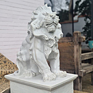 imagem do produto Par de Escultura de Le�o Sentado 100cm - EML423