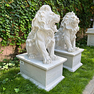 imagem do produto Par de Escultura de Le�o Sentado 100cm - EML423