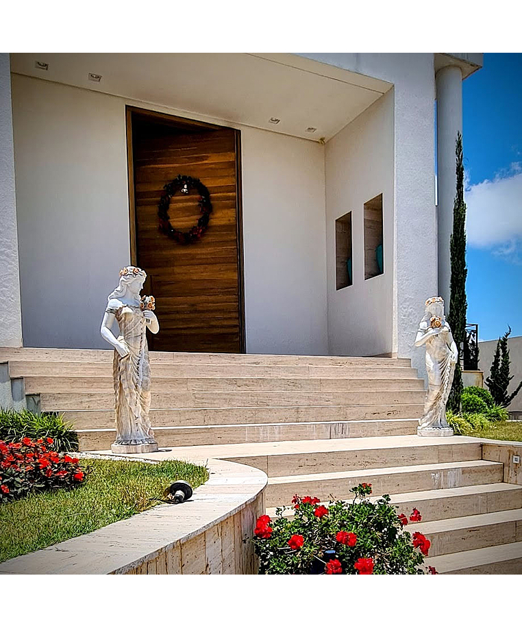imagem do produto Par de Escultura Deusa Deméter em Mármore 158cm - EMP394 Obra Clássica