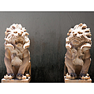 imagem do produto Par de Escultura Leão Rosa Sentado 80cm EMP402 Elegância e Charme Clássico