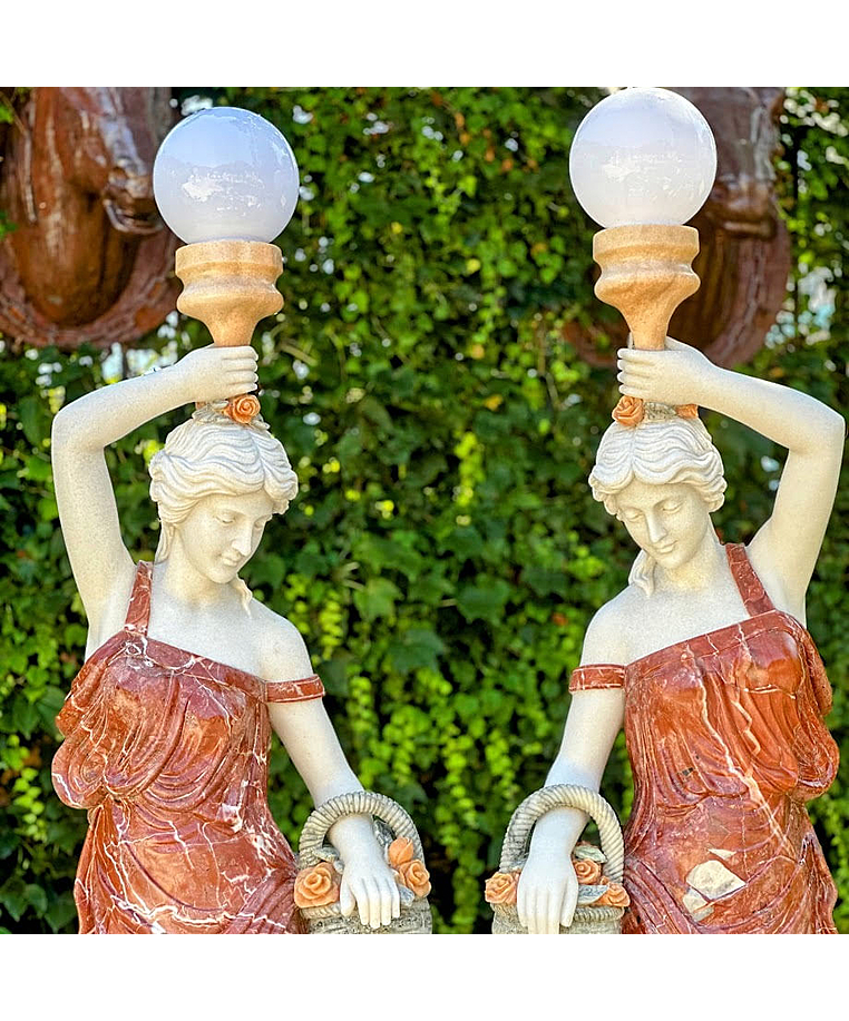 imagem do produto Par de Luminárias em Mármore 160cm EMP612 Iluminação e Sofisticação
