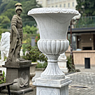 imagem do produto Par de Vasos em M�rmore Branco 200cm - VMP138