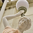 imagem do produto Par Luminárias em Mármore Rosa 230cm - EMP485 Elegância e Impacto Visual
