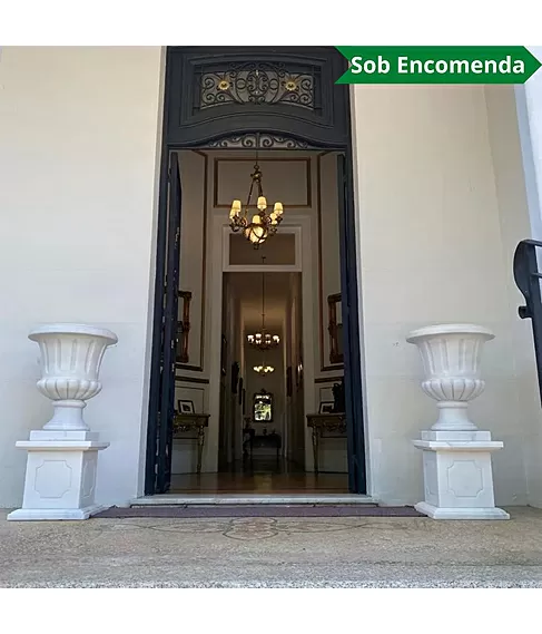 imagem de Par Vaso de M�rmore com Base 105cm - VMP132