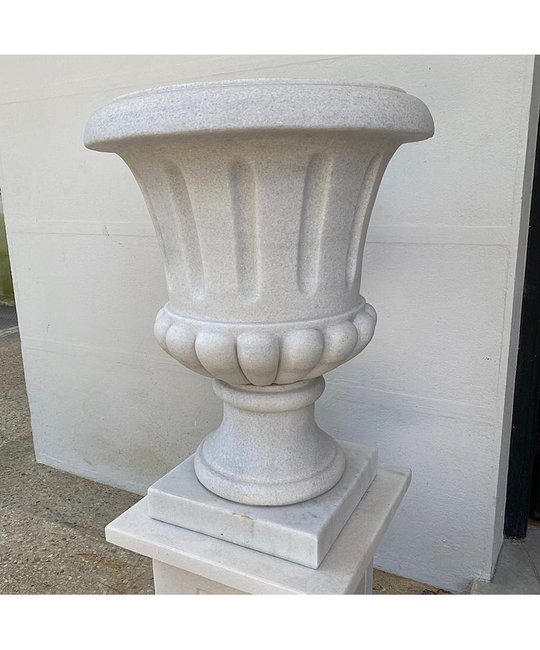 imagem do produto Par Vaso de M�rmore com Base 105cm - VMP132