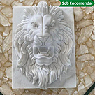 imagem do produto Placa de Mármore Cara de Leão 50cm VRMP328 Elegância Clássica