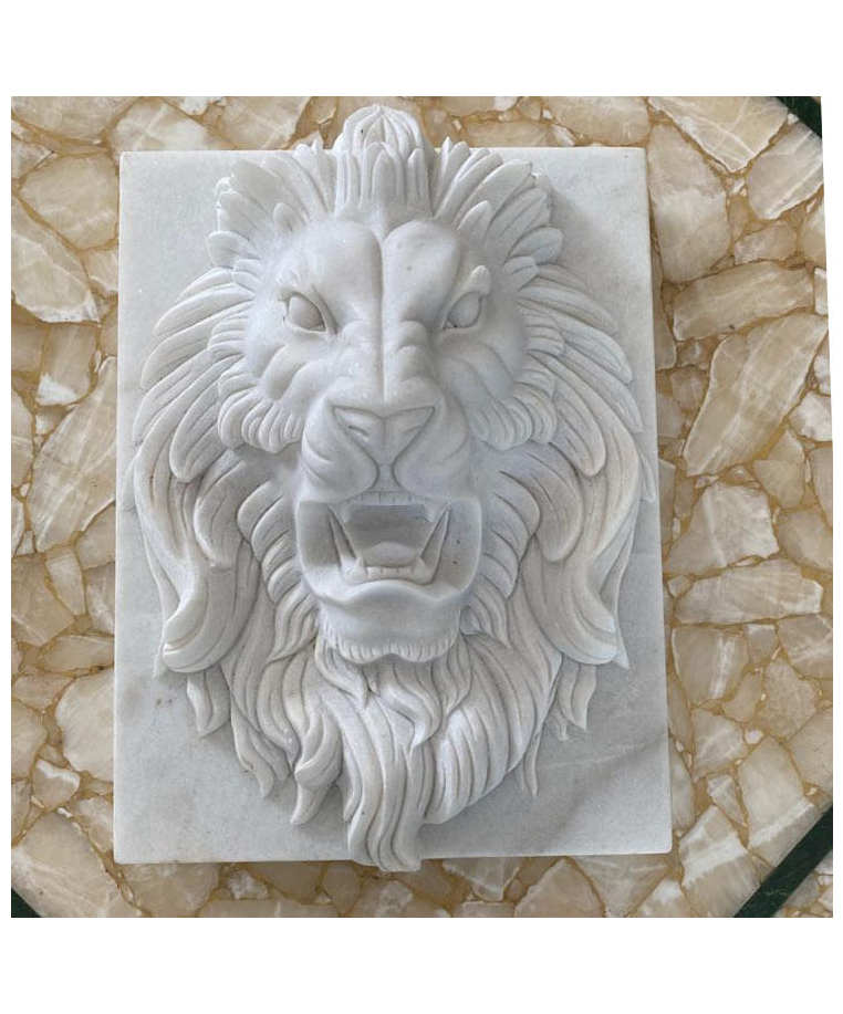 imagem do produto Placa de Mármore Cara de Leão 50cm VRMP328 Elegância Clássica