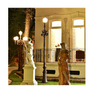 imagem do produto Poste Rio Antigo com Capitel 400cm VRF025 Para Iluminação Clássica e Projetos Monumentais 