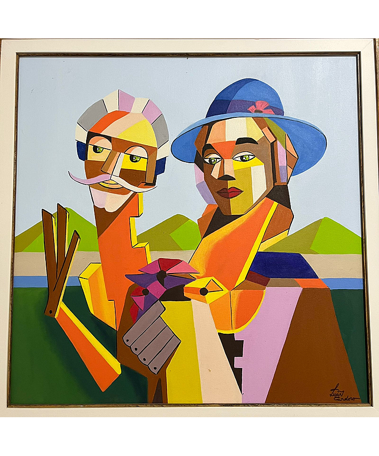 imagem do produto Quadro com Moldura Casal Pli� 95cm - QDR001