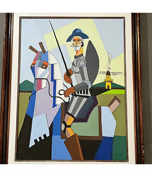 imagem de Quadro com Moldura Dom Quixote 96cm - QDR002
