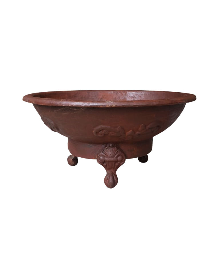 imagem do produto Tacho Pequeno em Ferro Fundido 30cm VRF154 Rusticidade e Autenticidade Decorativa