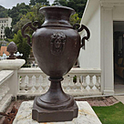 imagem do produto Vaso Decorativo Anfora Cara de India em Ferro Fundido 85cm  - VF037A Design Clássico