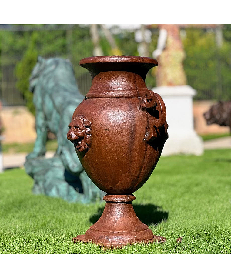 imagem do produto Vaso Decorativo �nfora Cara de Le�o 85cm - VF037B