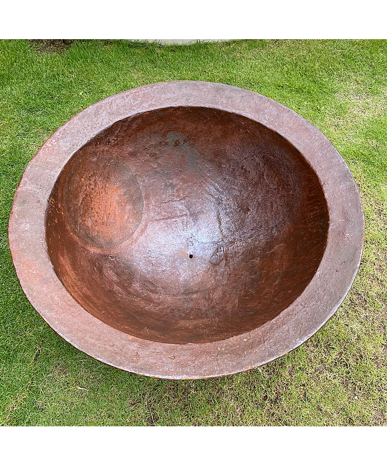 imagem do produto Vaso Decorativo Bacião em Ferro Fundido 47cm - VRF020 Jardins de Luxo