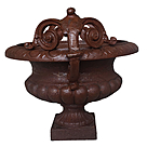imagem do produto Vaso Decorativo de Ferro Fundido Pequeno com Alça 45cm - VF038 Destaque no Paisagismo
