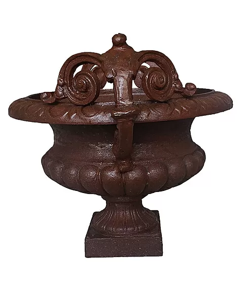 imagem de Vaso Decorativo de Ferro Fundido Pequeno com Al�a 45cm - VF038