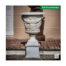 imagem do produto Vaso Louis com Base em M�rmore Branco 150cm - VMP137