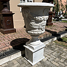 imagem do produto Vaso Louis com Base em M�rmore Branco 150cm - VMP137
