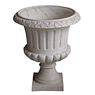 imagem do produto Vaso Taça Mármore Branco 70cm - VMP114 Elegância Clássica