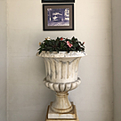 imagem do produto Vaso Ta�a M�rmore Branco 70cm - VMP114